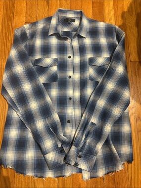 A unisex button down shirt!
